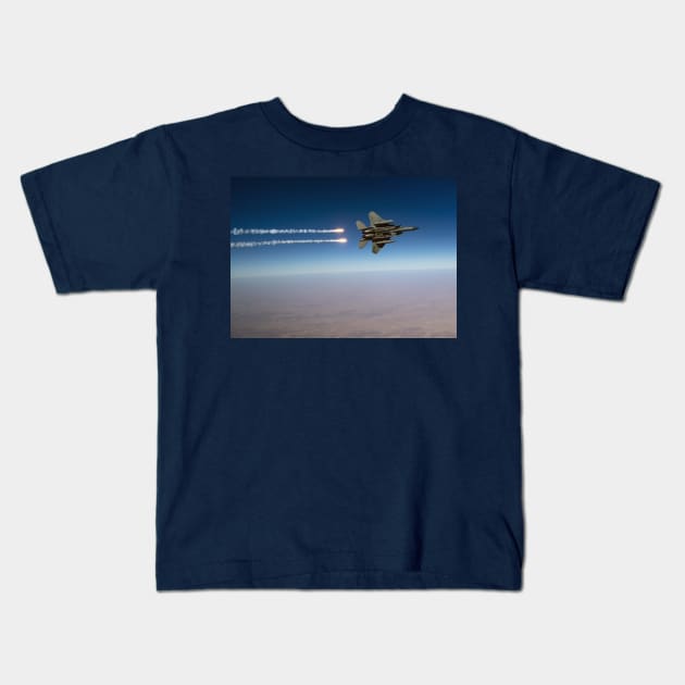 F15 Eagle Kids T-Shirt by Aircraft.Lover